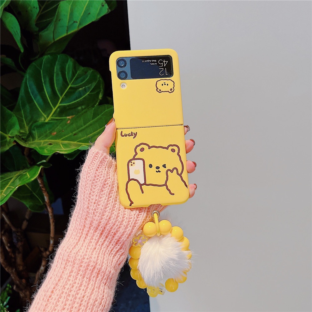 Ốp Điện Thoại Chống Sốc Hình Tai May Mắn Cho Samsung Galaxy Z Flip 4 Z Flip 3 5G