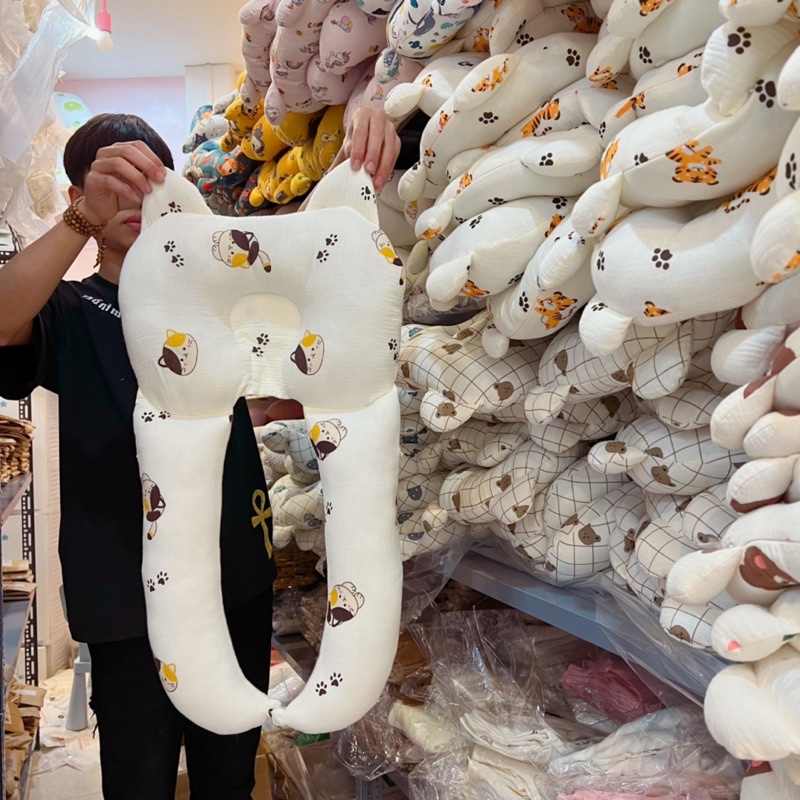 🎁 Gối U tai gấu chống lõm đầu