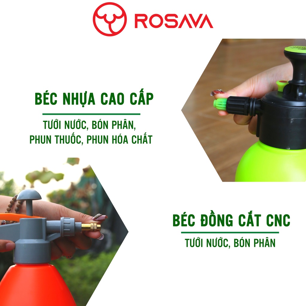 Bình xịt tưới cây phun sương Gose 2l chính hãng, an toàn phun phân thuốc, tự động không cần giữ tay cho chậu cây cảnh