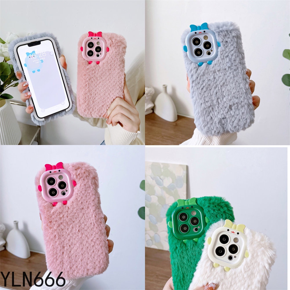 Ốp Điện Thoại Phối Lông Cho OPPO Reno 7 7Z 7PRO 8 8PRO 6 6Z 6PRO 5 5Z 5PRO 5F 4 4F 4PRO 4Z 4SE 3 2 2Z 2F LITE R15 R17