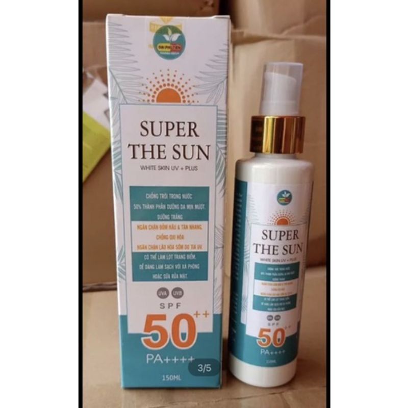 Kem Chống Nắng SUN WHITE SKIN UV+ BODY & FACE.150ml