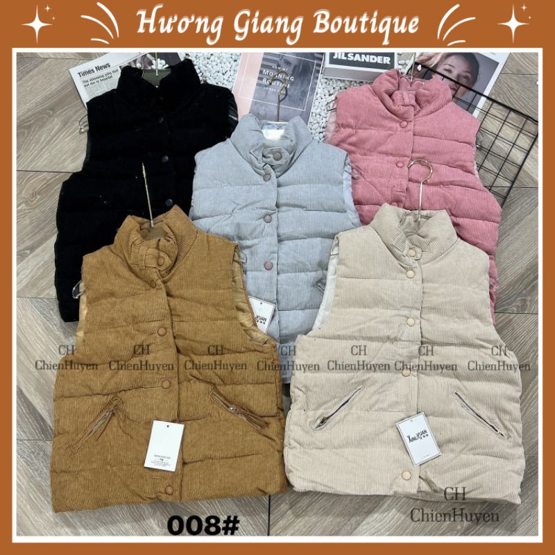 Áo Gile Phao Nhung Tăm Hàng Chuẩn Qcl1