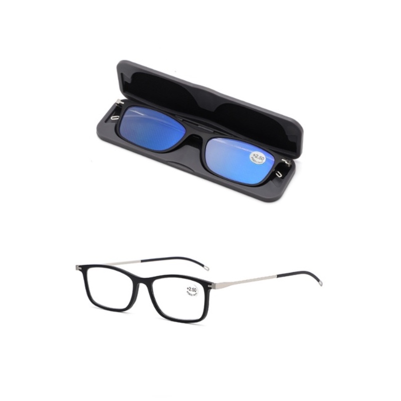 [+100°~+400°Kính Đọc Sách Chống Ánh Sáng Xanh Thời Trang Cho Nam Và Nữ