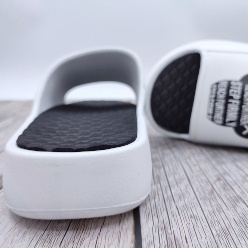 Dép bánh mì nam thời trang Bevis - quai ngang in hình đầu gấu hot siêu đẹp - đế đúc EVA siêu nhẹ êm chân BE209-2