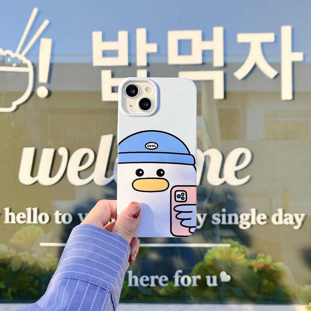 Ốp Điện Thoại Cứng Hình Vịt Cho IPhone11 12 12Pro 12Promax 13 13Pro 13Promax 14 14Pro 14Plus 14ProMax