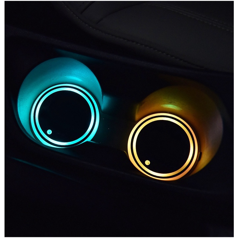 Đế Lót Ly Ba Chế Độ Chống Trượt Có Đèn LED Sạc USB