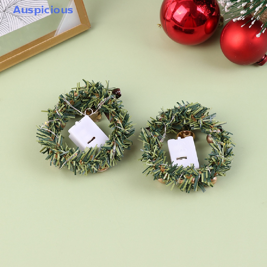 Vòng Hoa Có Đèn Trang Trí Nhà Búp Bê Tỉ Lệ 1 / 12 1 / 6