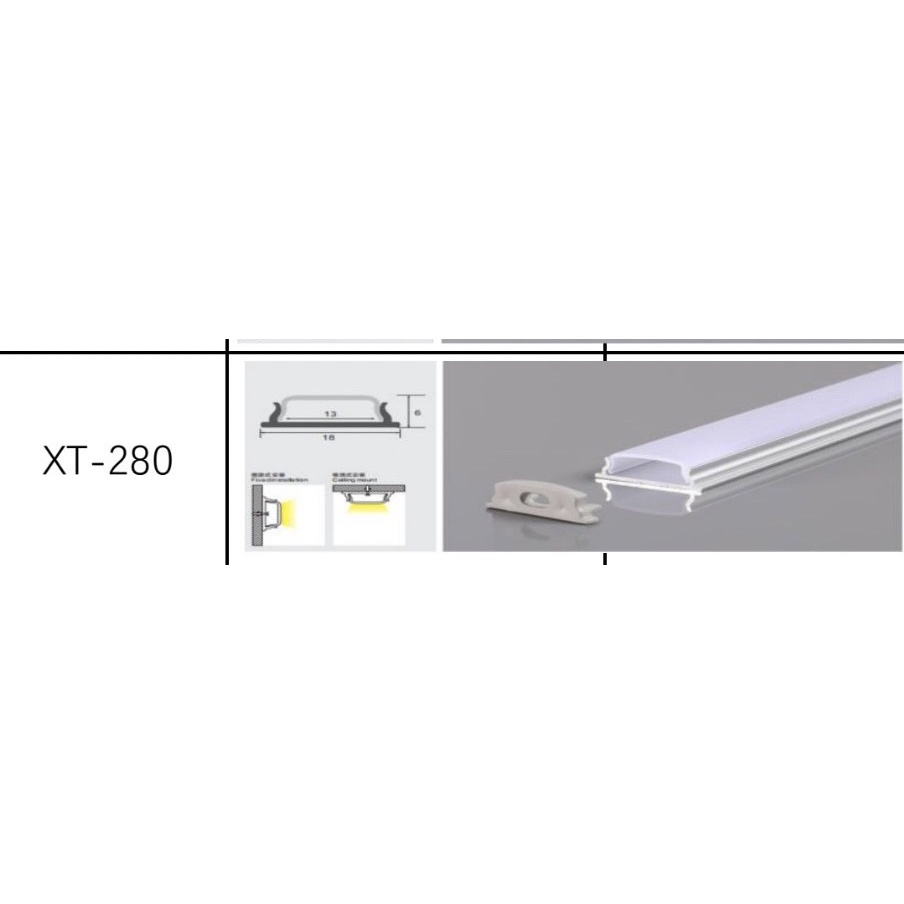 3m/thanh - Nhôm dẻo định hình led nội thất
