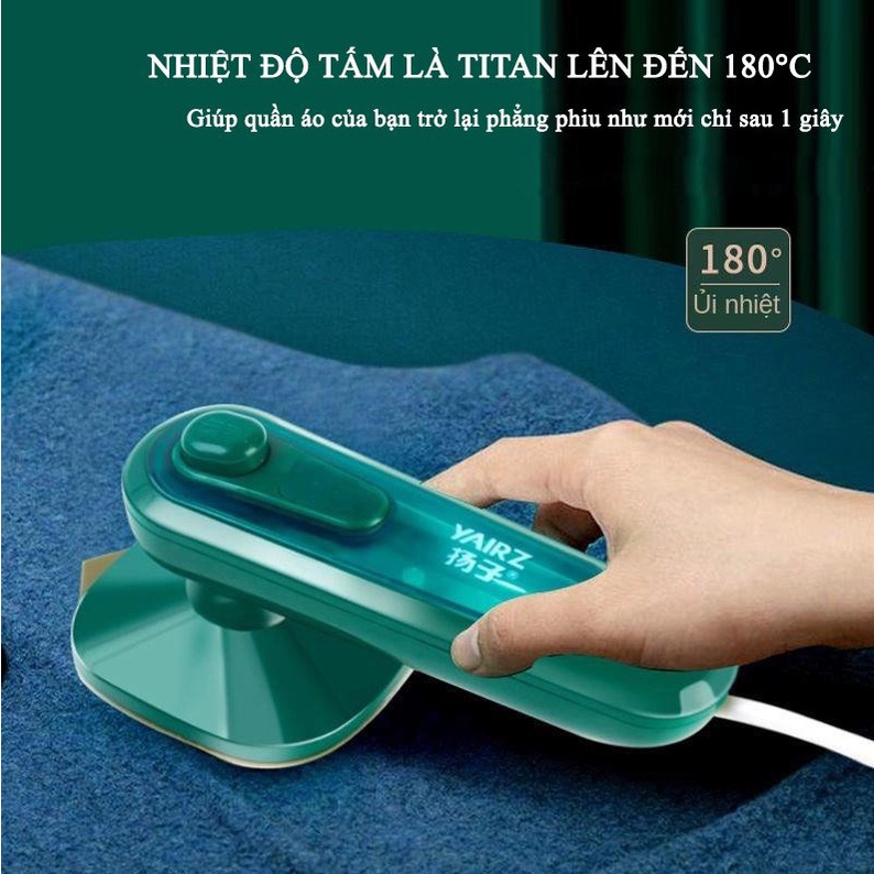Bàn là hơi nước cầm tay mini ủi phẳng quần áo nhiều tư thế công suất 33W