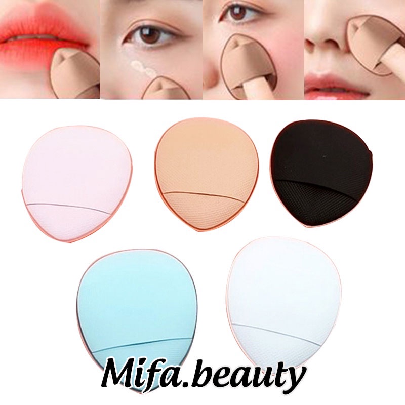 Set 2 Mút Tán Mini Cao Cấp Gecomo Tán Kem Nền Cushion Kem Che Khuyết Điểm