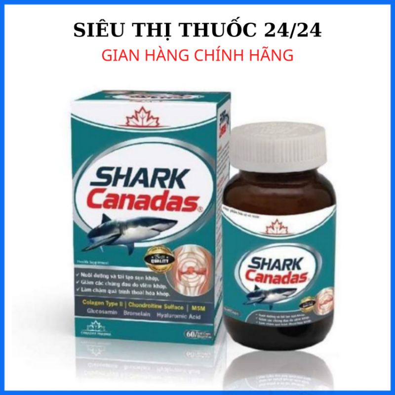 Viên uống sụn cá mập Shark Canadas ⚡ CAM KẾT CHÍNH HÃNG ⚡ Viên uống bổ sung giúp xương khớp chắc khoẻ