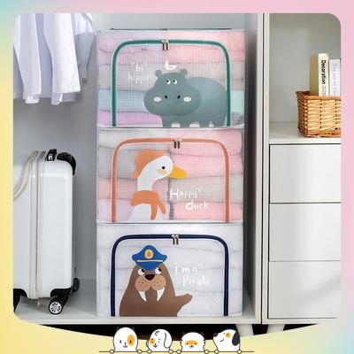 Hộp Đựng Quần Áo Chăn Màn Khung Thép lưới trong suốt Cao Cấp/ Túi đựng quần áo khung kim loại