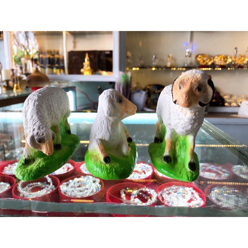 SET 3 CỪU THẠCH CAO 10cm-TRANG TRÍ NOEL