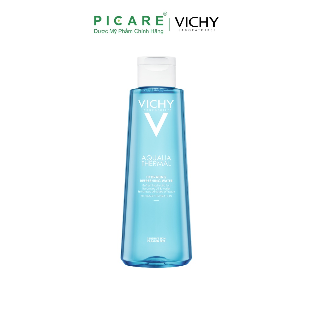 Nước hoa hồng làm mát & giữ ẩm cho da hỗn hợp da dầu Vichy Aqualia Thermale Refreshing Water Sensitive Skin 200ml