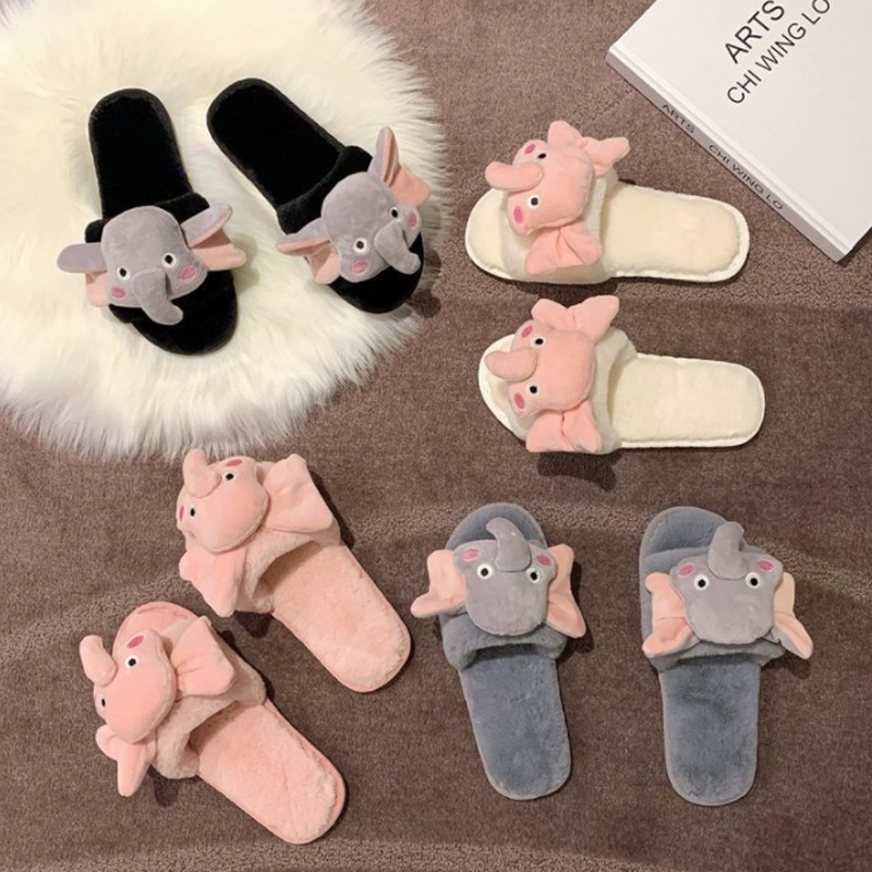 Dép Bông Trong Nhà 🌿FREESHIP🌿Hàn Quốc Nhiều Hình Siêu Dễ Thương Cho Nữ