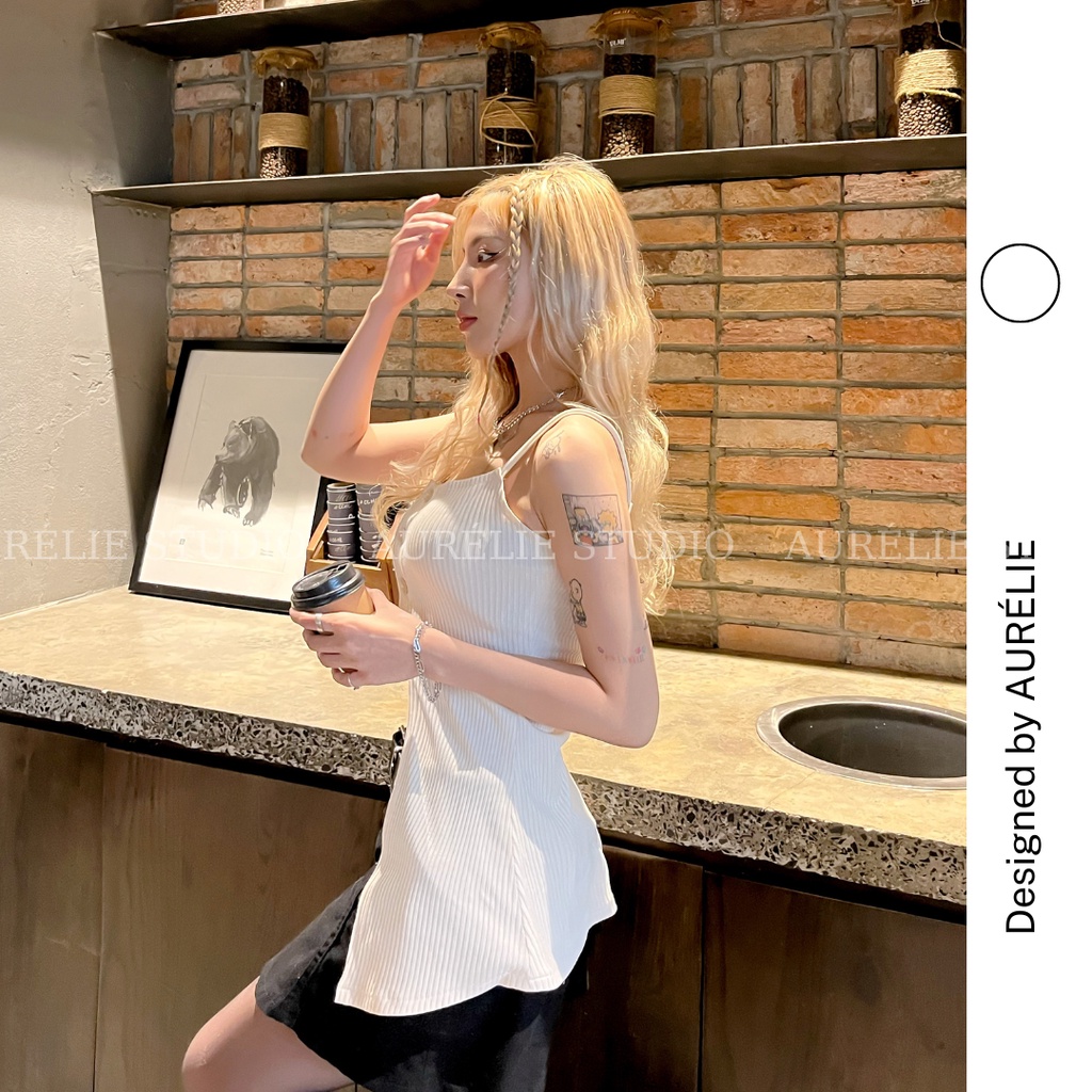 Áo hai dây đính cúc DAISY SHIRT by AURÉLIE