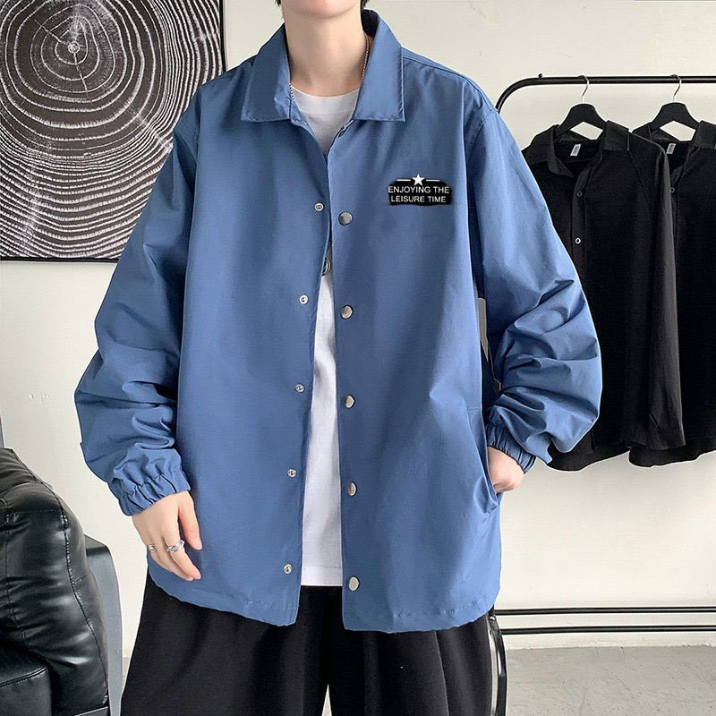 Áo Khoác Dù Nam Nữ Cổ Bẻ Nút Bấm HÌNH IN 3D NÓN KẾT ulzzang