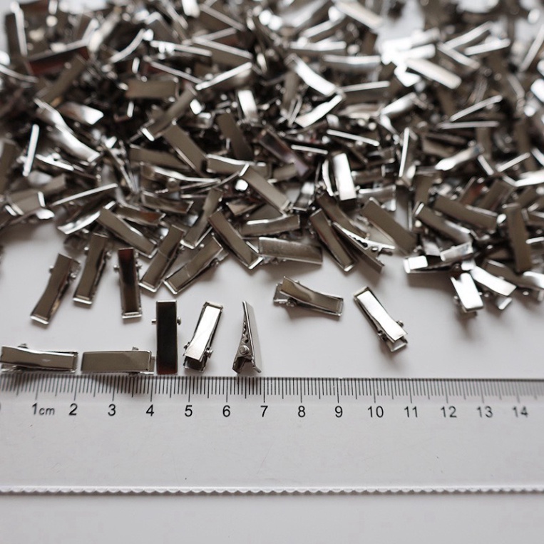 SET 50-100 KẸP TRƠN, PHÔI KẸP MỎ VỊT 2CM GẮN CHARM, KẸP TÓC CHO BÉ THỜI TRANG, NGUYÊN vật tư HANDMADE DIY