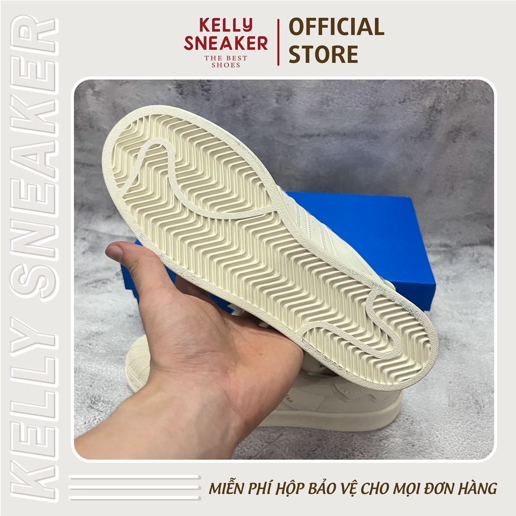 Giày Thể Thao SuperStar Sò Trắng Kem - Bản Tiêu Chuẩn