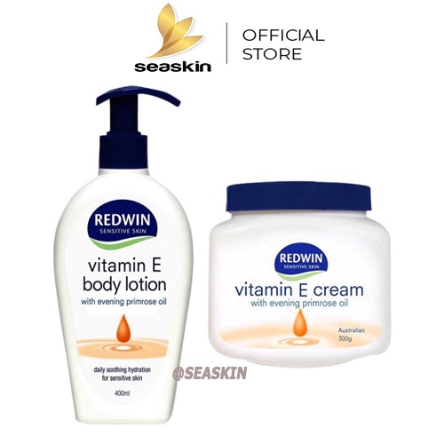 Kem dưỡng ẩm Redwin Vitamin E Cream 300g và 400 gram Giúp Dưỡng Da Mặt Hết Khô Nứt Nẻ xuất xứ Úc