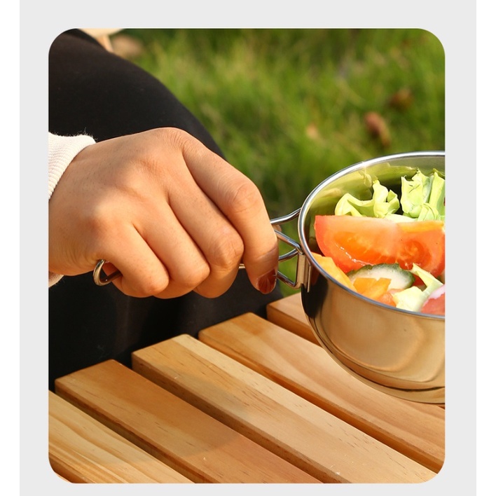 Bộ nồi chảo cốc hiệu CAMEL 8 món, dã ngoại du lịch cắm trại gọn nhẹ, xuất nhật [DCP2]