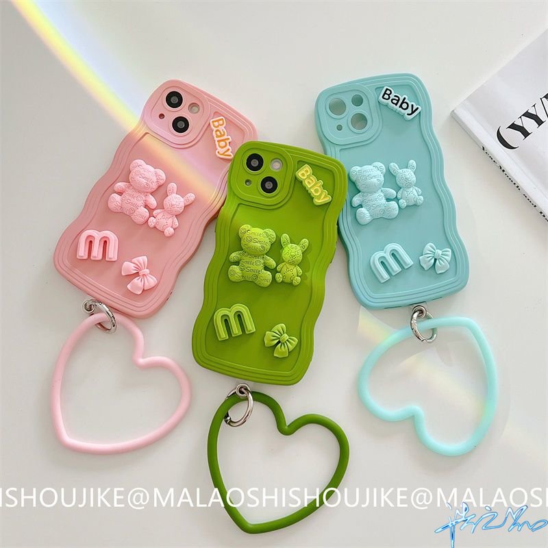 Ốp Điện Thoại Hình Gấu 3D Cho Vivo Y20 Y20i Y12S case Y11 Y12 Y15 Y17 V11i Y50 Y30 V9 Y85 S1 Y19 V20 Pro Y93 Y91C Y12A Y20S U10