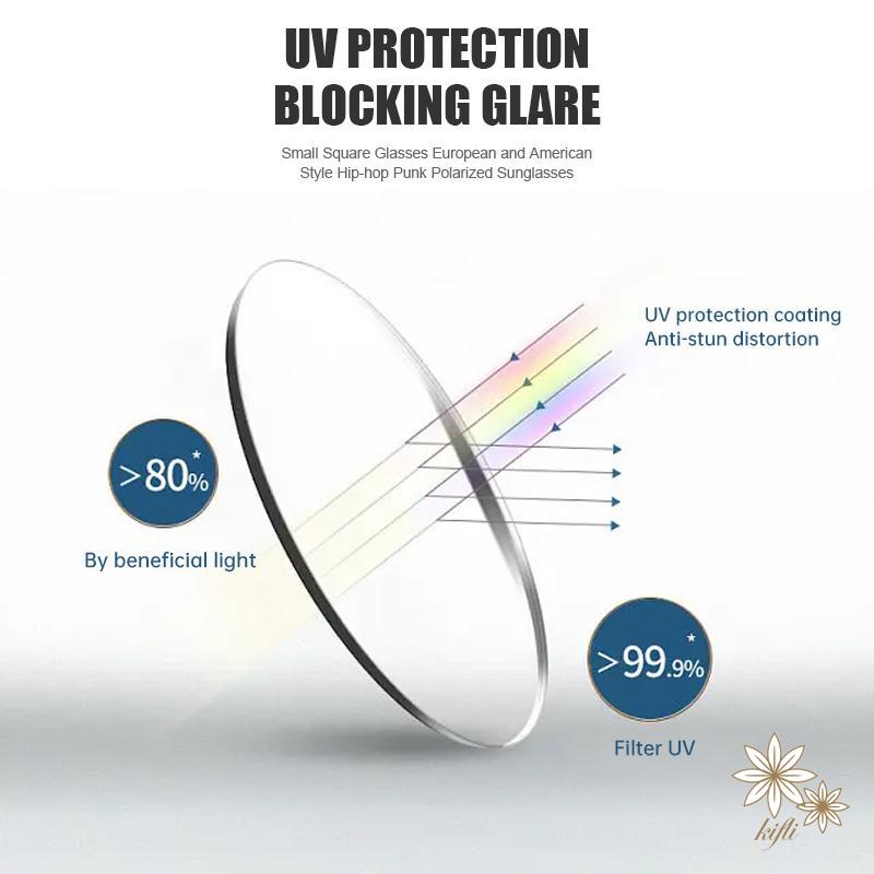 Kính mát gọng vuông nhỏ màu đen thời trang chất lượng cao dành cho nữ