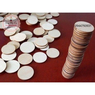 Miếng gỗ tròn_ Có nhiều từ 1 đến 30cm