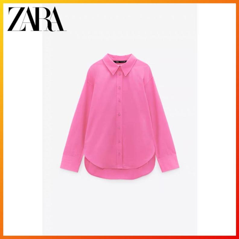 Made in Morocco - Áo Zara Sơ Mi Cotton trơn nhiều màu cực xinh AT10SMY39N10