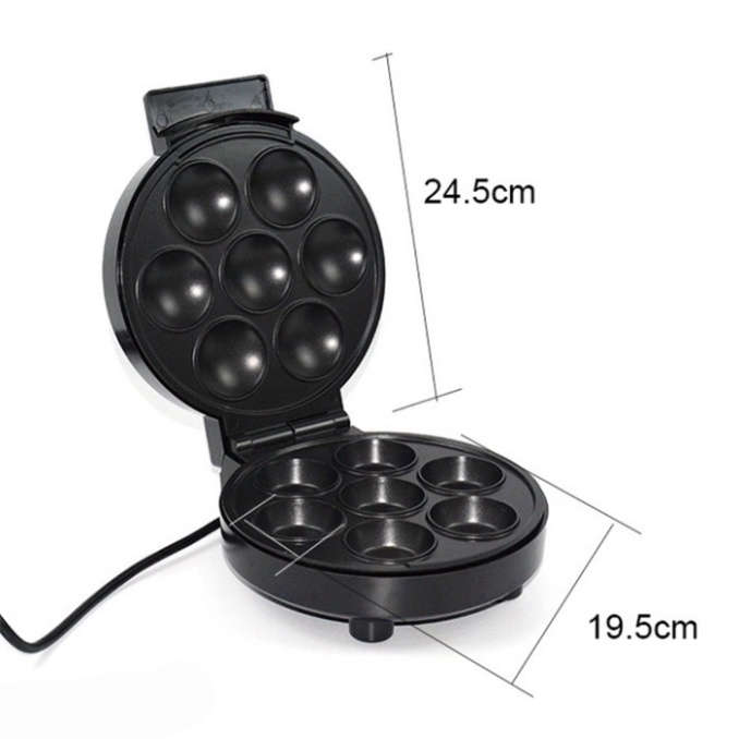 Máy làm bánh waffle cake, bánh bông lan 7 lỗ tiện lợi SOKANY 750W