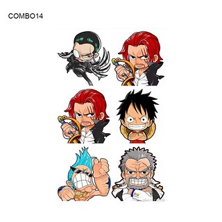 Hình Xăm Dán Anime One Piece Combo