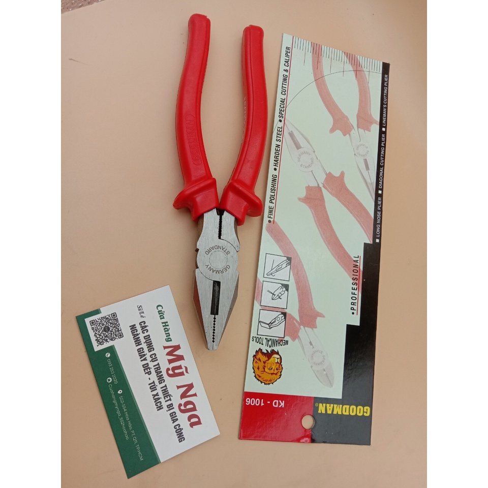 Kìm bằng - kìm cắt - kìm nhọn GOODMAN 8inch