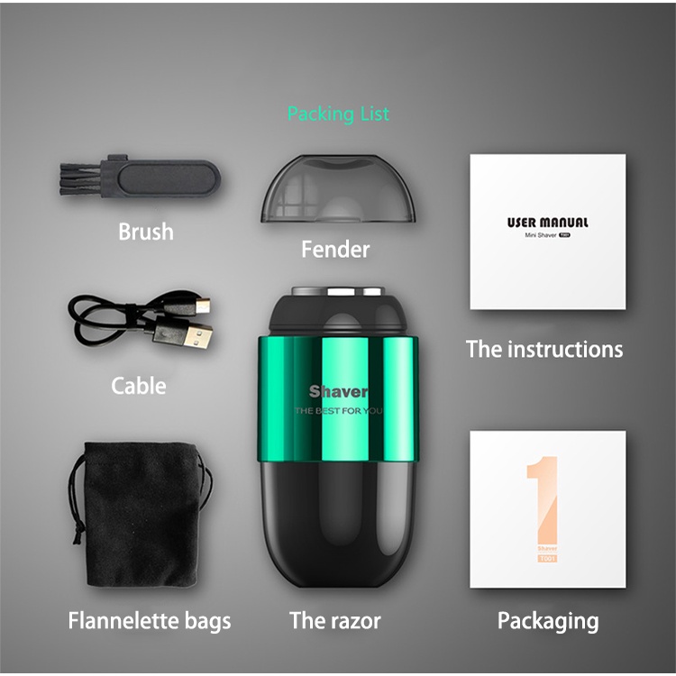 Máy Cạo Râu Mini Shaver Cao Cấp - Sạc USB Tiện Lợi Cho Cả Nam Và Nữ