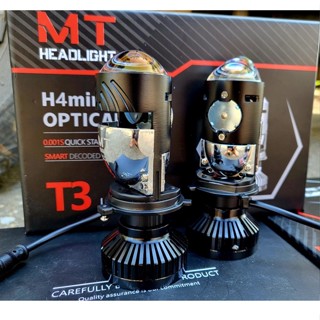 Đèn led bi cầu mini T3 Pro nâng cấp chân H4 12V-24V cho ôtô, xe máy,bản nâng cấp từ T2