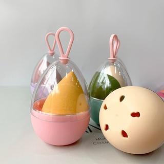🌸Hộp Đựng Mút Trang Điểm Hình Quả Trứng Chống Mốc Thoáng Khí Tiện Dụng