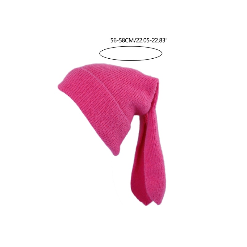 Mũ Dệt Kim Tai Thỏ Bảo Vệ Tai Dùng Khi Lái Xe Mùa Đông Dành Cho Bạn Gái