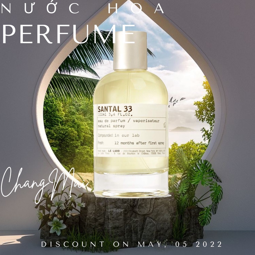 Nước hoa chính hãng Santal 33 10ml