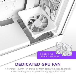 Vỏ case NZXT H5 FLOW WHITE (TẶNG 2 FAN)