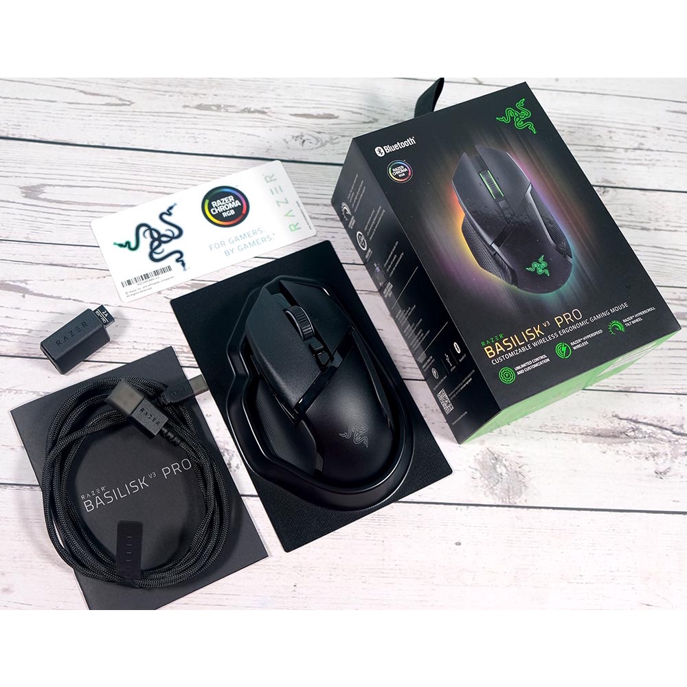 Chuột không dây Razer Basilisk V3 Pro-Ergonomic Wireless Gaming Mouse_Mới, hàng chính hãng