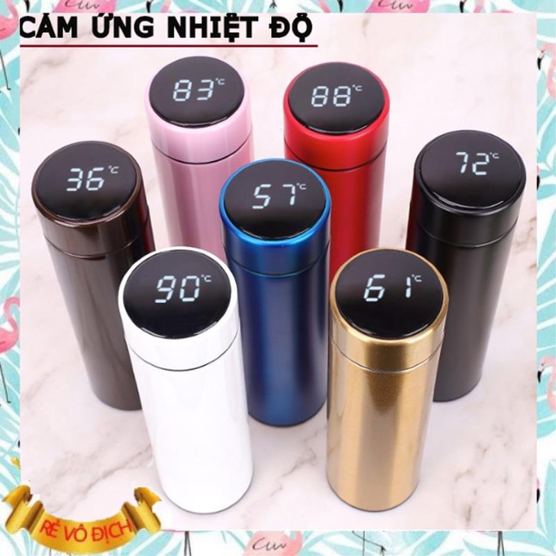 Bình giữ nhiệt có màn hình Led hiển thị nhiệt độ - chống nước - Loại inox 304 dày xịn