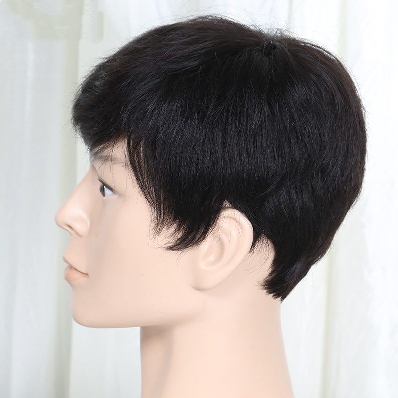 Bộ Tóc Giả Ngắn Thời Trang Cho Nam Trung Niên
