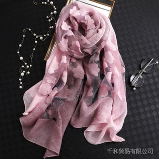 Khăn Choàng Lụa Mỏng Thời Trang Thu Đông Cho Nữ