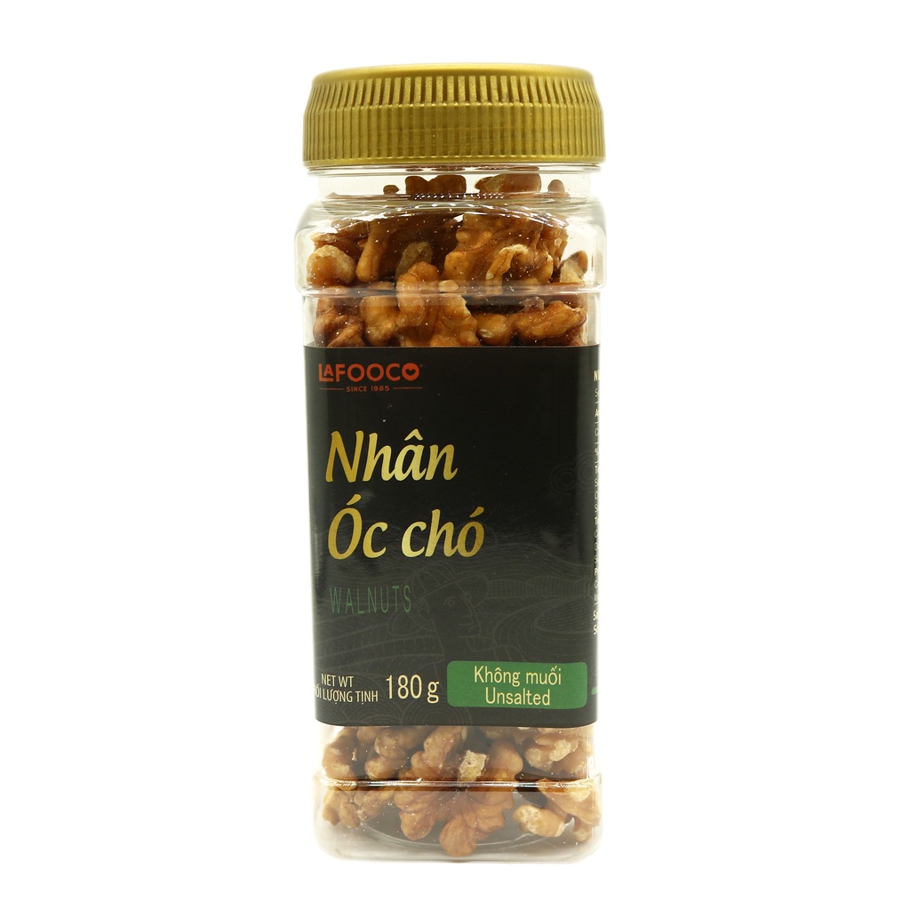 Nhân Óc Chó Mỹ Sấy Không Muối LAFOOCO Unsalted walnut 180g