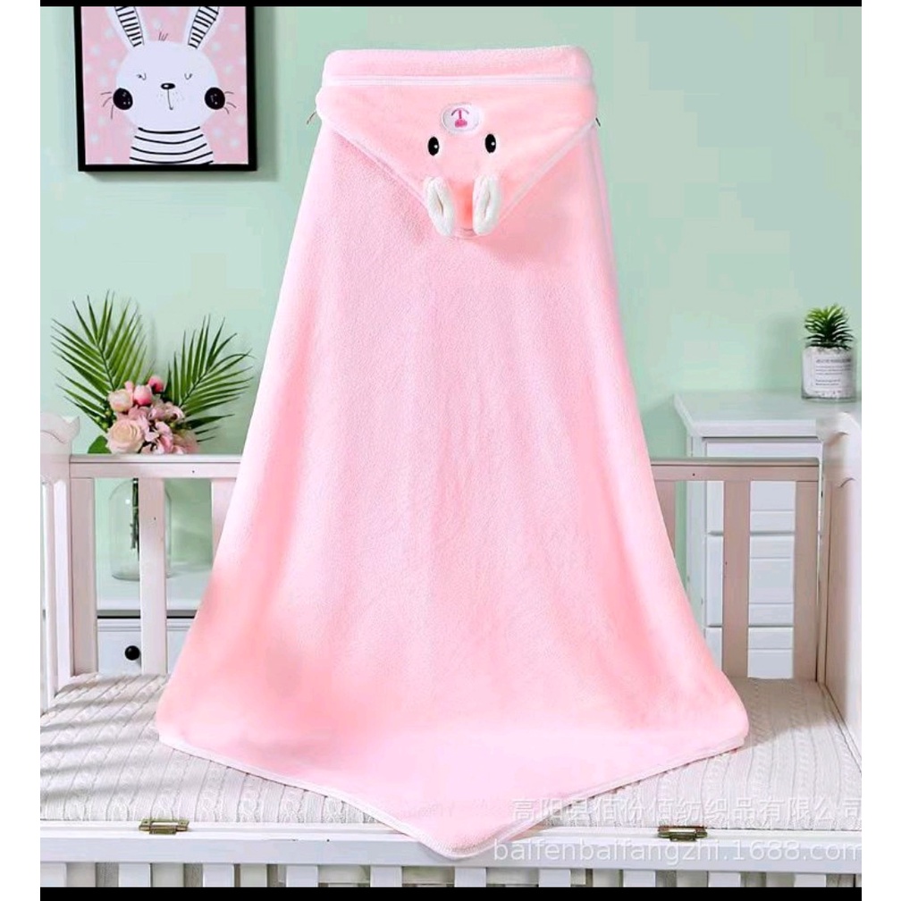 Choàng Ủ Thú⚡️FREE SHIP⚡️Choàng Bế Chăn Ủ Lông Hình Thú Có Mũ Trùm Đầu Cho Bé