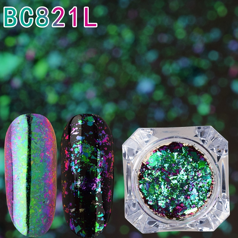 Bột Kim Tuyến 0.1g Dùng Trang Trí Móng Tay Hiệu Ứng Tắc Kè Hoa / Gương Tiện Dụng