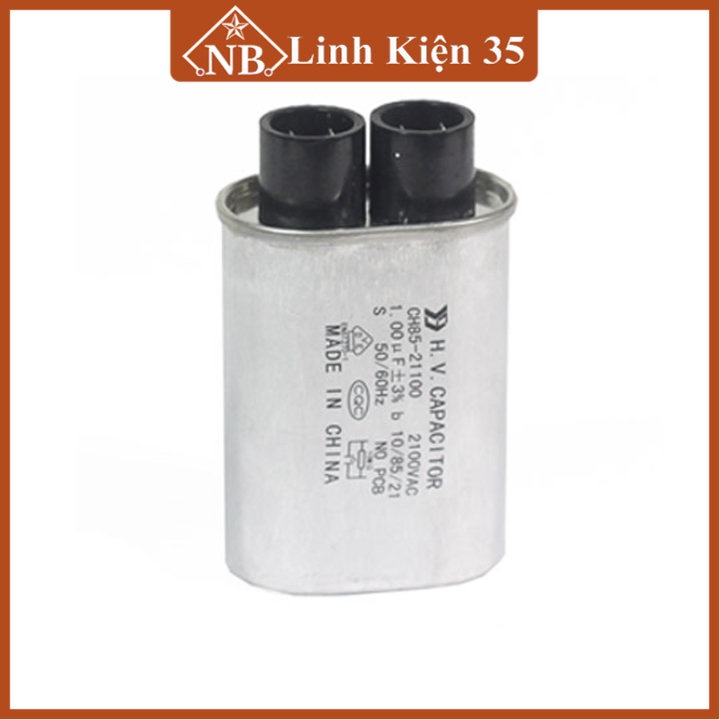 Tụ lò vi sóng CH85-21100 1uF 2100VAC (50x 30x 85mm) siêu chất lượng