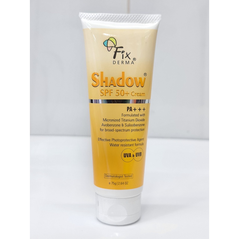 Kem Chống Nắng Dưỡng Ẩm Cho Da Mặt &amp; Cơ Thể Fixderma Shadow SPF 50+ Cream 75g