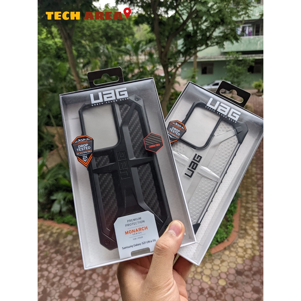 Ốp UAG Monarch Carbon/Plasma ice cho Samsung galaxy S21 Ultra