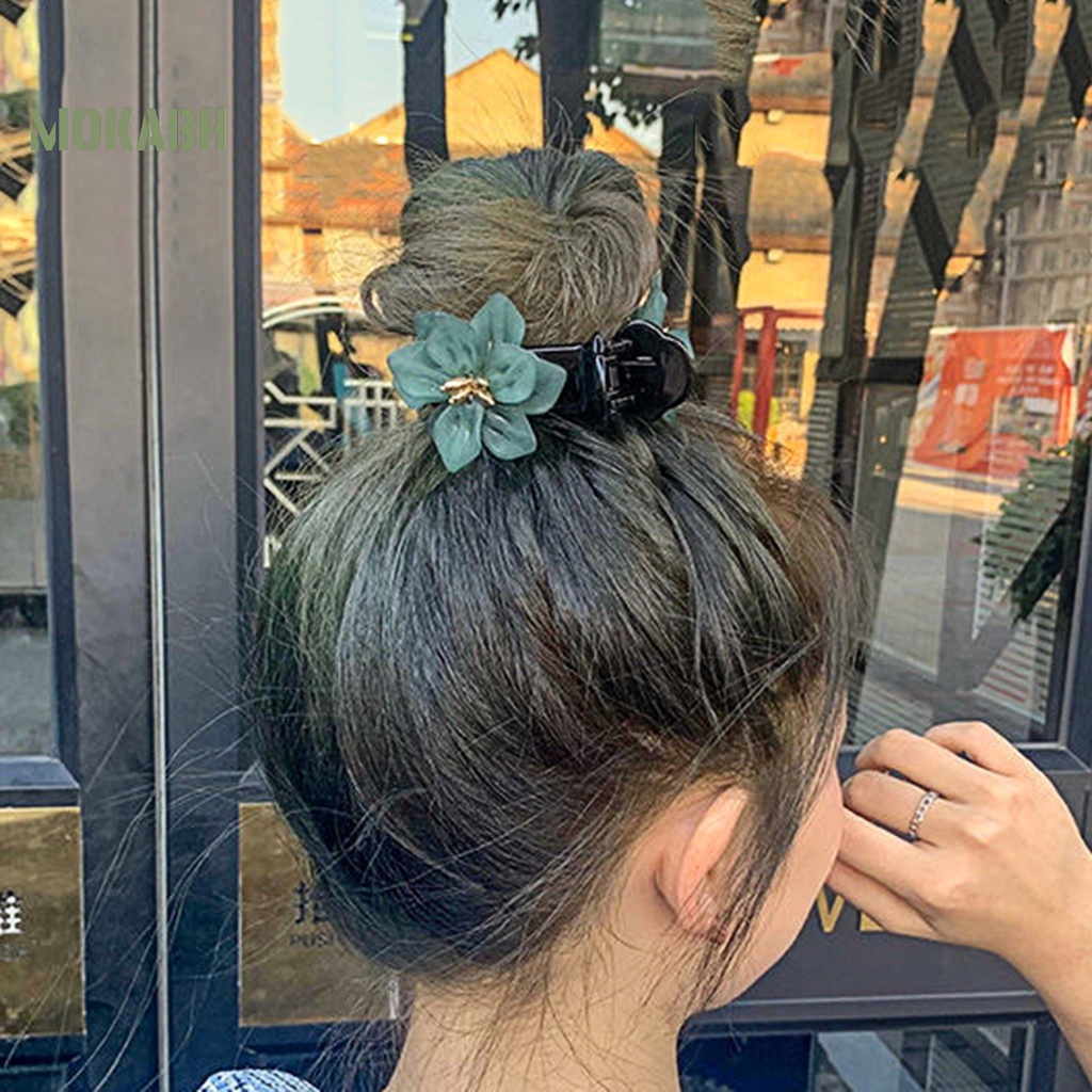 Kẹp Tóc Càng Cua Bằng Acrylic Màu Sắc Tươi Sáng Chống Rơi Phong Cách Hàn Quốc Cho Nữ