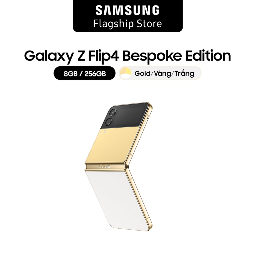 Điện thoại Samsung Galaxy Z Flip4 Bespoke Edition (8GB/256GB) - Khung viền Gold